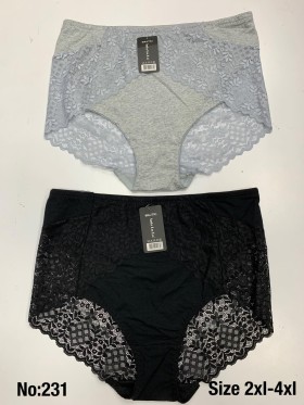 Majtki damskie, size 2-4xl paczka 24szt ,mix kolor