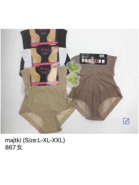 Majtki damskie, size l-2xl paczka 24szt ,mix kolor