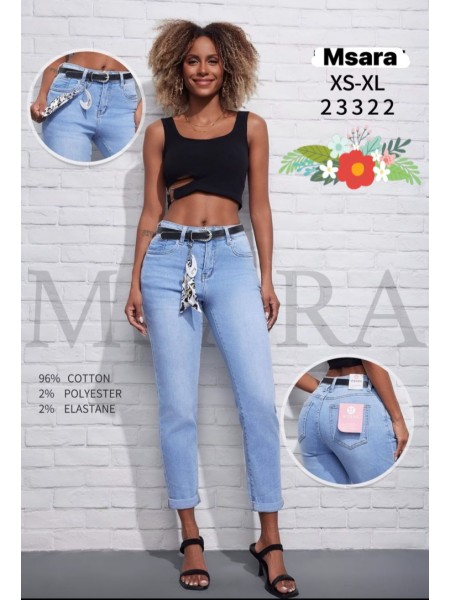 Jeansy damskie M'sara, size XS-XL paczka 12szt,