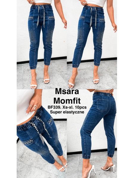 Jeansy damskie M'sara, size XS-XL paczka 10szt,