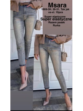 Jeansy damskie M'sara, size XS-XL paczka 10szt,