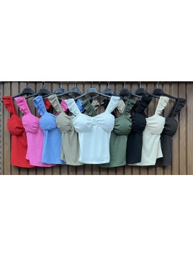 Bluzki   damskie wloskie , Size uni,paczka 6szt,mix kolor