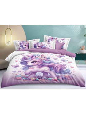 Komplet pościeli 100% satyna - bawełna 5D 3 Częściowy  Rozmiar : 160/200cm