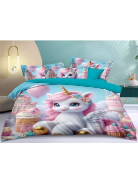 Komplet pościeli 100% satyna - bawełna 5D 3 Częściowy  Rozmiar : 160/200cm