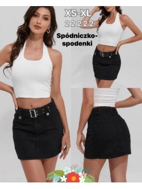 Spódnica krótka jeansowa damska ,size XS-XL, paczka 10szt,