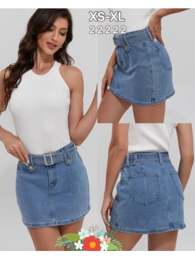 Spódnica krótka jeansowa damska ,size XS-XL, paczka 10szt,