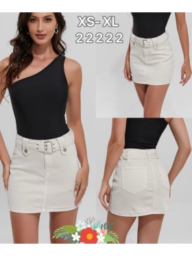 Spódnica krótka jeansowa damska ,size XS-XL, paczka 10szt,
