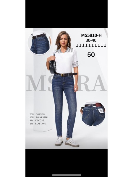 Jeansy damskie M'sara, size 30-40 paczka 10szt,