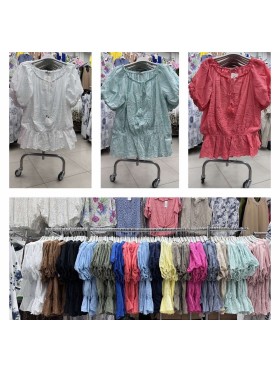 Bluzki   damskie wloskie , Size uni,paczka 6szt,mix kolor