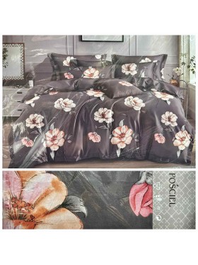 Komplet pościeli 100% satyna - bawełna 4 Częściowy Rozmiar : 200/220cm