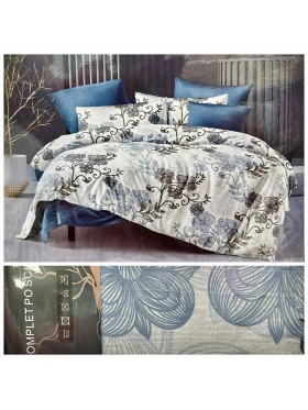 Komplet pościeli 100% satyna - bawełna 4 Częściowy Rozmiar : 200/220cm