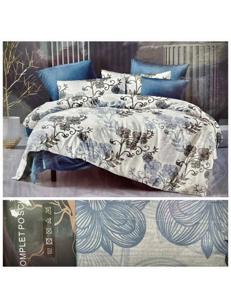 Komplet pościeli 100% satyna - bawełna 4 Częściowy Rozmiar : 200/220cm