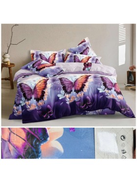 Komplet pościeli 100% satyna - bawełna 4 Częściowy Rozmiar : 200/220cm
