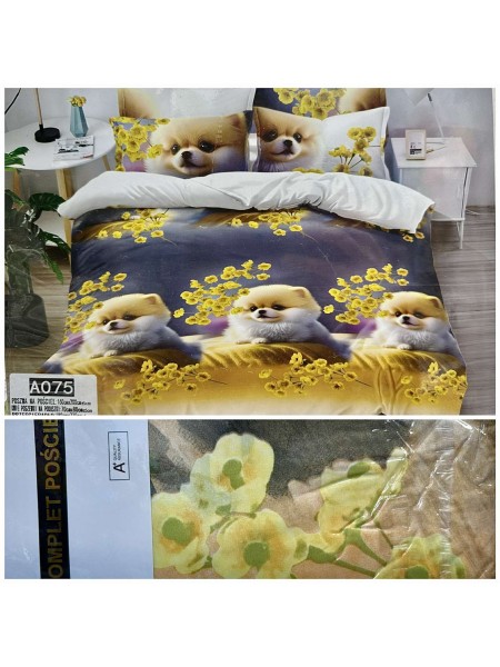Komplet pościeli 100% satyna - bawełna 4 Częściowy Rozmiar : 160/200cm