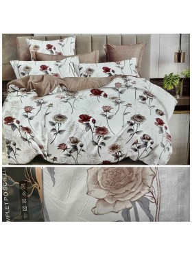 Komplet pościeli 100% satyna - bawełna 4 Częściowy Rozmiar : 160/200cm