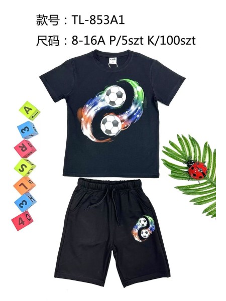 Komplet dzieciece rozm 8-16 lat, paczka 5szt,1 kolor