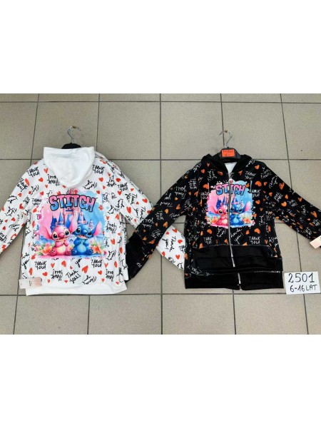 Bluza dzieciece rozm 6-16 lat, paczka 6szt,1 kolor