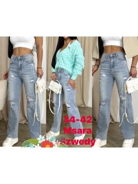Jeansy damskie M'sara, size 34-42 paczka 10szt,