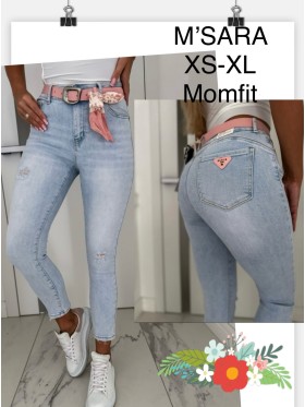 Jeansy damskie M'sara, size xs-xl paczka 12szt,