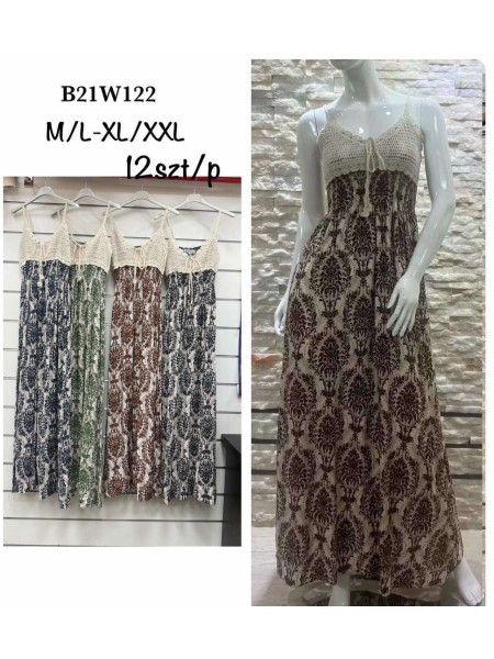 Sukienki damskie, Size m-2xl,paczka 12szt,mix kolor