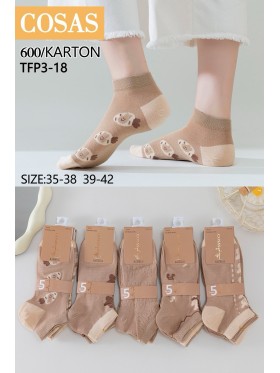 SKARPETY / STOPKI DAMSKIE .SIZE: 35-42, (40PAR/PACZKA) KOLOR JAK NA ZDZIĘCIU