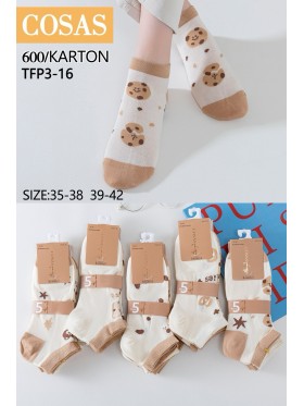 SKARPETY / STOPKI DAMSKIE .SIZE: 35-42, (40PAR/PACZKA) KOLOR JAK NA ZDZIĘCIU