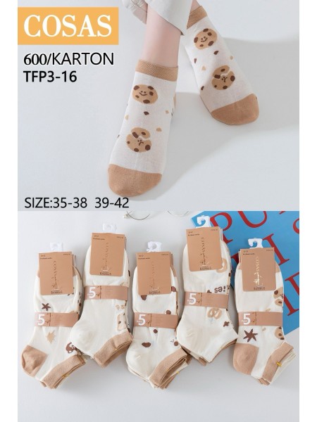 SKARPETY / STOPKI DAMSKIE .SIZE: 35-42, (40PAR/PACZKA) KOLOR JAK NA ZDZIĘCIU