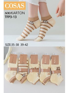 SKARPETY / STOPKI DAMSKIE .SIZE: 35-42, (40PAR/PACZKA) KOLOR JAK NA ZDZIĘCIU