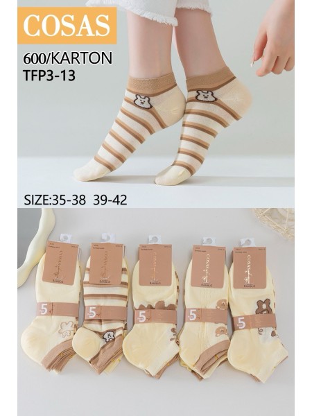 SKARPETY / STOPKI DAMSKIE .SIZE: 35-42, (40PAR/PACZKA) KOLOR JAK NA ZDZIĘCIU