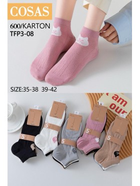 SKARPETY / STOPKI DAMSKIE .SIZE: 35-42, (40PAR/PACZKA) KOLOR JAK NA ZDZIĘCIU