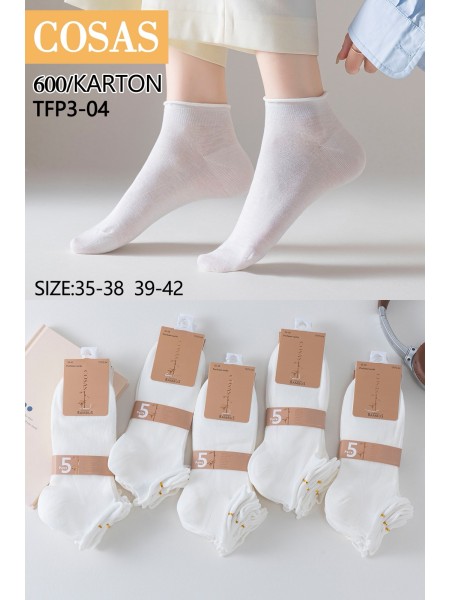 SKARPETY / STOPKI DAMSKIE .SIZE: 35-42, (40PAR/PACZKA) KOLOR JAK NA ZDZIĘCIU