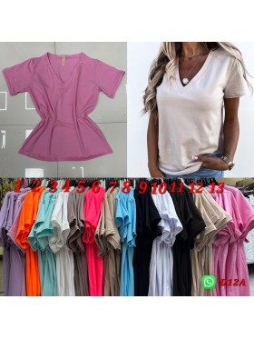 Bluzki damskie  , Size uni,paczka 6szt,mix kolor