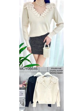 Swetry damskie , Size uni,paczka 6szt,mix kolor
