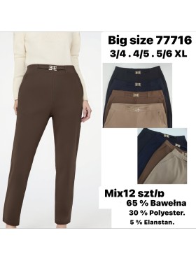 Spodnie damskie , size 3-6XL paczka 12szt,MIX  kolor