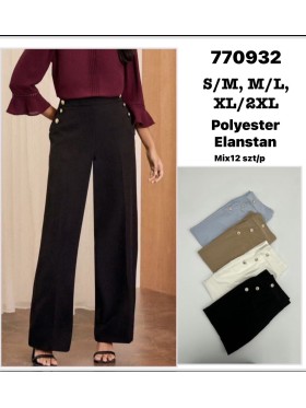 Spodnie damskie , size s-2XL paczka 12szt,MIX  kolor