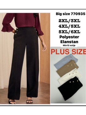 Spodnie damskie , size 2-6XL paczka 12szt,MIX  kolor