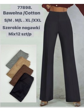 Spodnie damskie , size s-2XL paczka 12szt,MIX  kolor