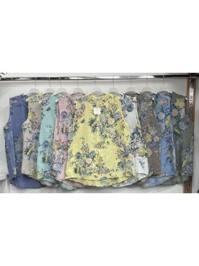 Bluzki damskie Włoskie , Size uni,paczka 6szt,mix kolor