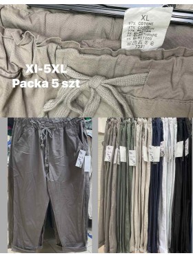Spodnie damskie Włoski, size xl-5xl, paczka 5szt, 1 kolor
