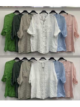 Bluzki damskie wloskie, Size uni,paczka 6szt,mix kolor
