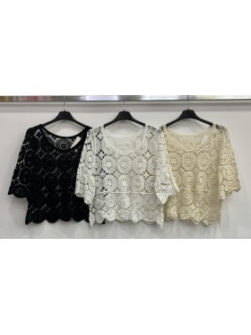 Bluzki damskie wloskie, Size uni,paczka 6szt,mix kolor