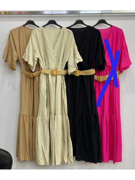 Sukienki damskie wloskie, Size uni,paczka 6szt,mix kolor