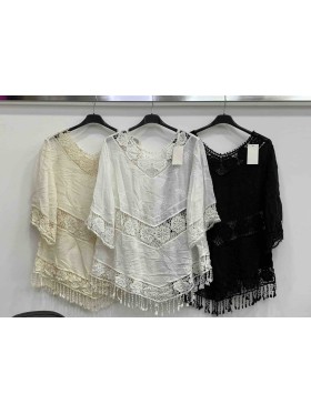 Bluzki damskie wloskie, Size uni,paczka 6szt,mix kolor