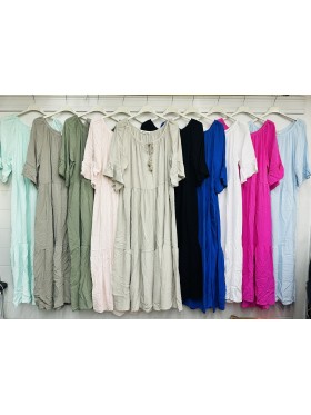 Sukienki damskie wloskie, Size uni,paczka 6szt,mix kolor