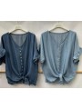 Bluzki damskie wloskie, Size uni,paczka 6szt,mix kolor