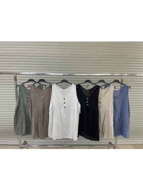 Bluzki damskie wloskie, Size uni,paczka 6szt,mix kolor