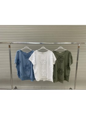Bluzki damskie wloskie, Size uni,paczka 6szt,mix kolor