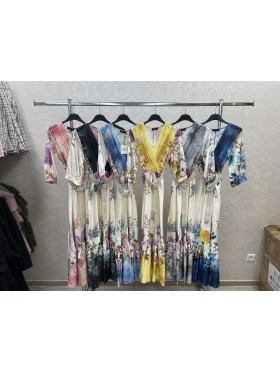 Sukienki damskie wloskie, Size uni,paczka 6szt,mix kolor