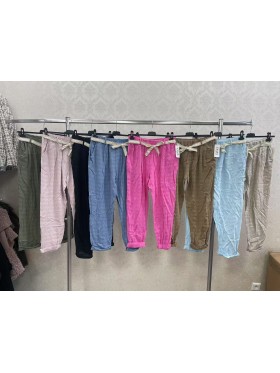 Spodnie damskie wloskie, Size uni,paczka 6szt,mix kolor