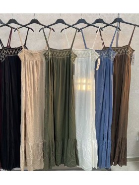 Sukienki damskie wloskie, Size uni,paczka 6szt,mix kolor